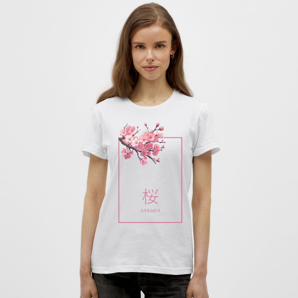 T-Shirt Ladies Japan "Sakura" - Weiß