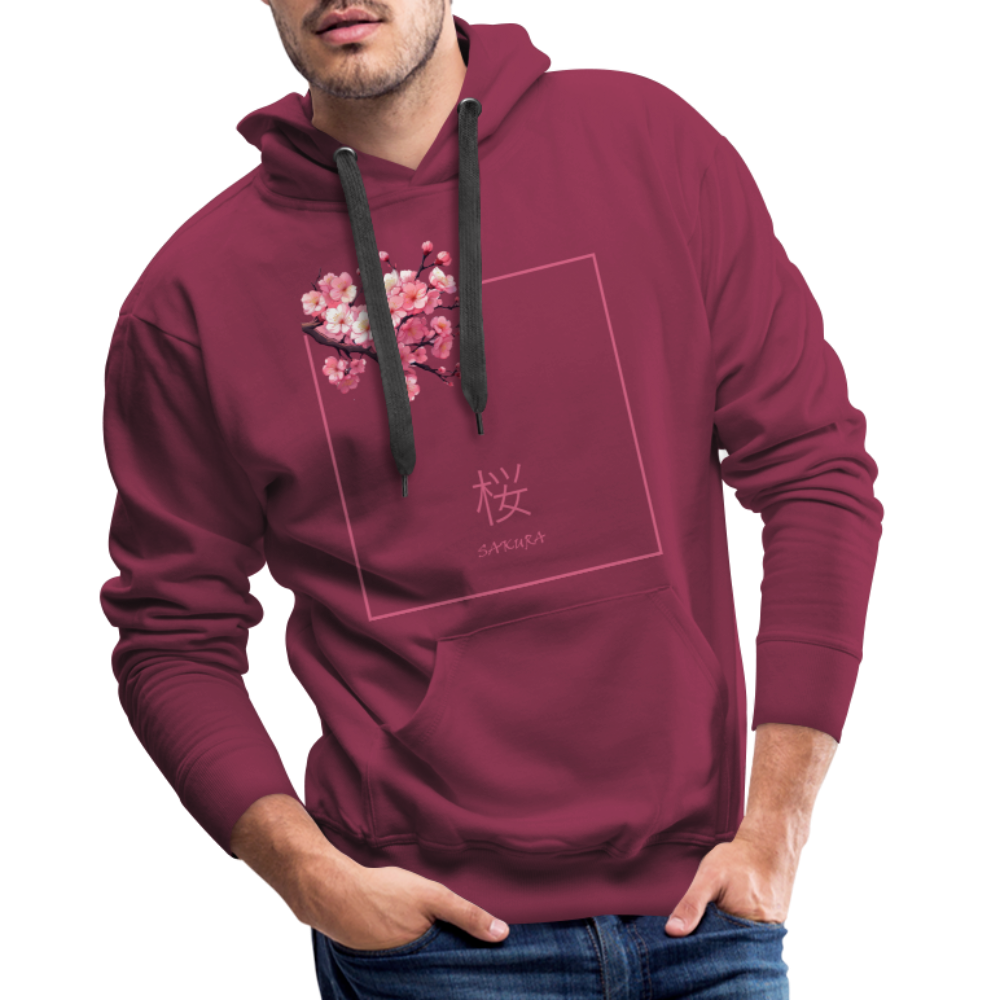 Hoodie Japan "Sakura" - Bordeaux