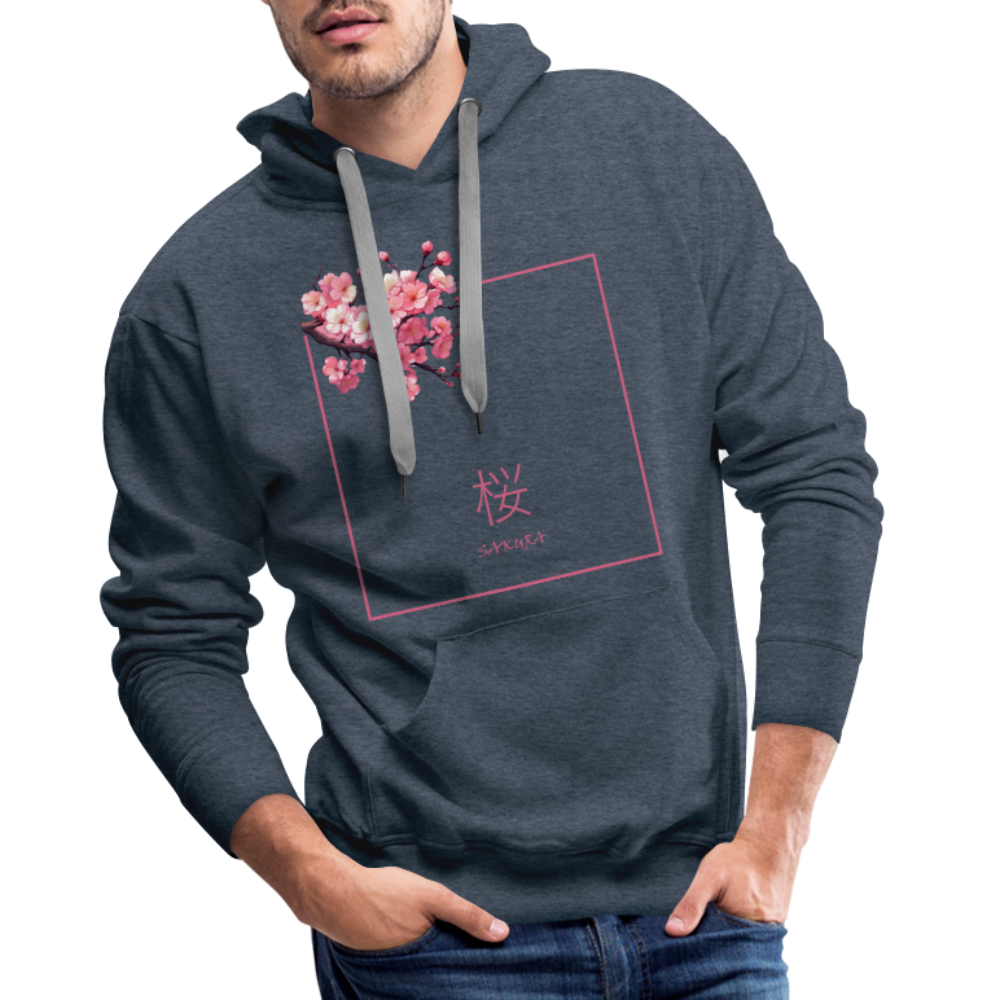 Hoodie Japan "Sakura" - Jeansblau