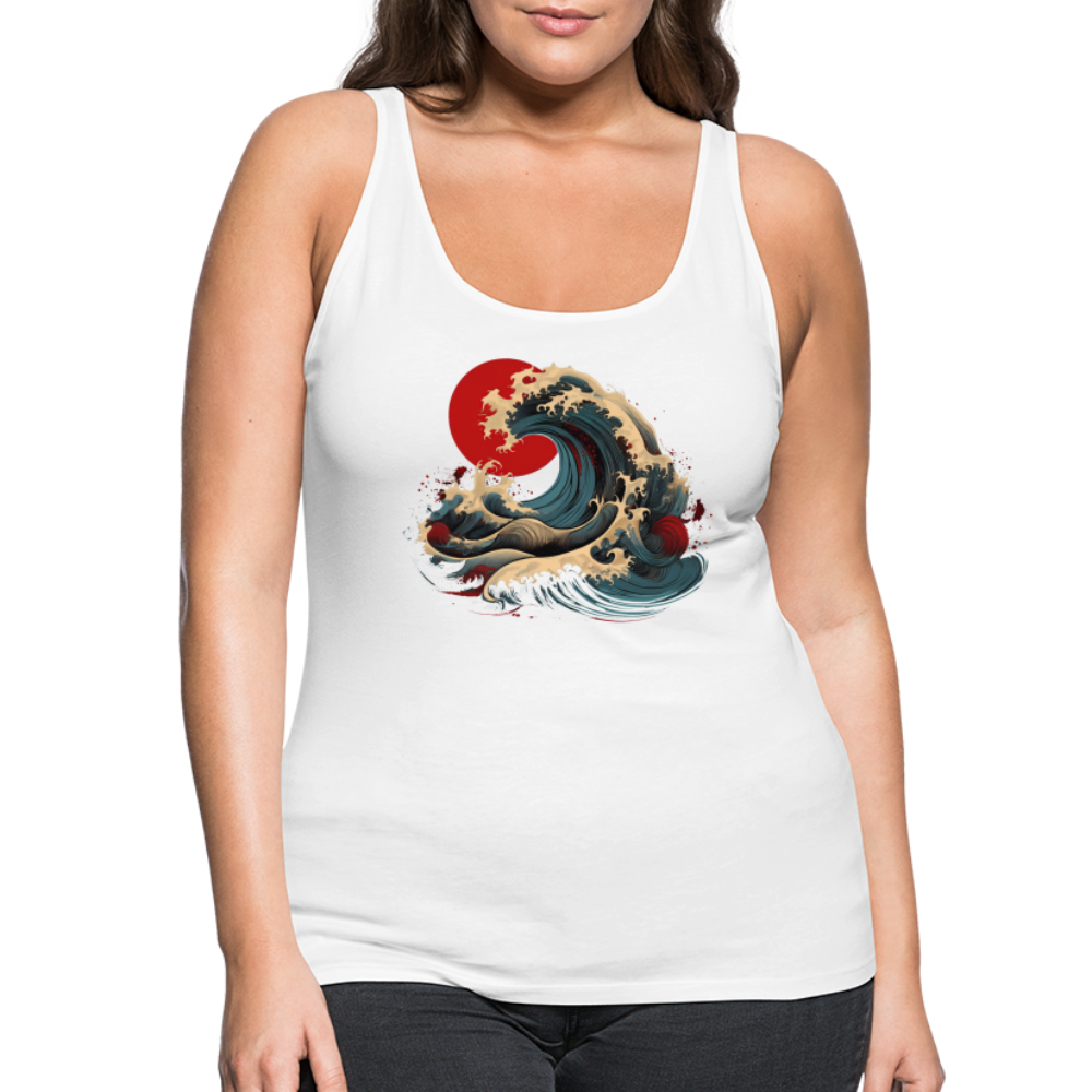 Tanktop Ladies Japan "Wave" - Weiß
