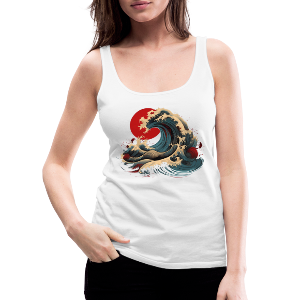 Tanktop Ladies Japan "Wave" - Weiß