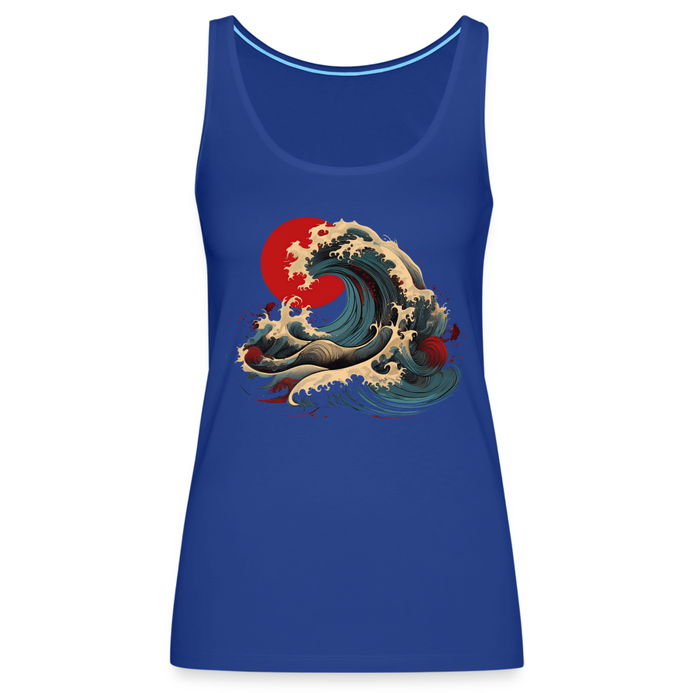Tanktop Ladies Japan "Wave" - Königsblau