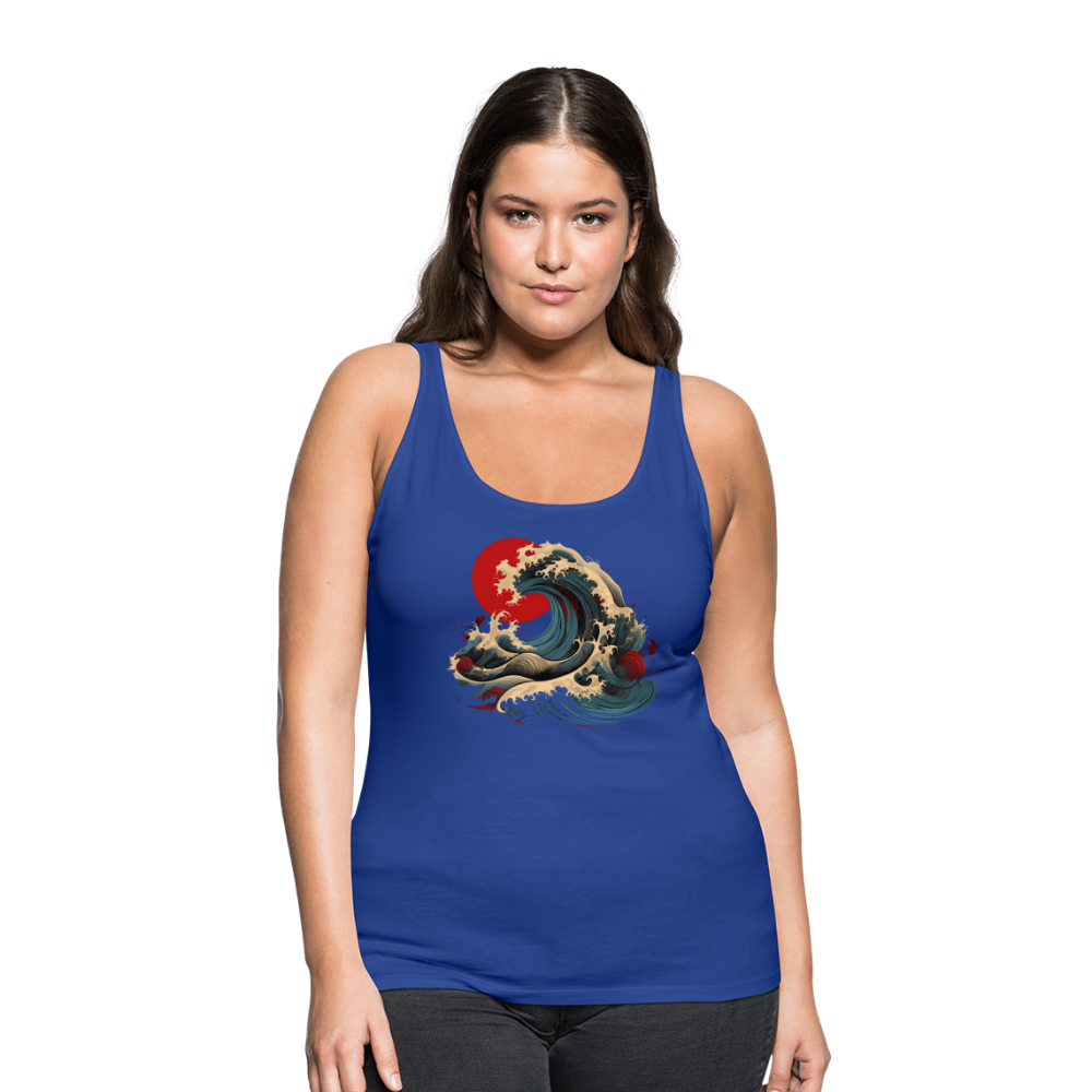 Tanktop Ladies Japan "Wave" - Königsblau
