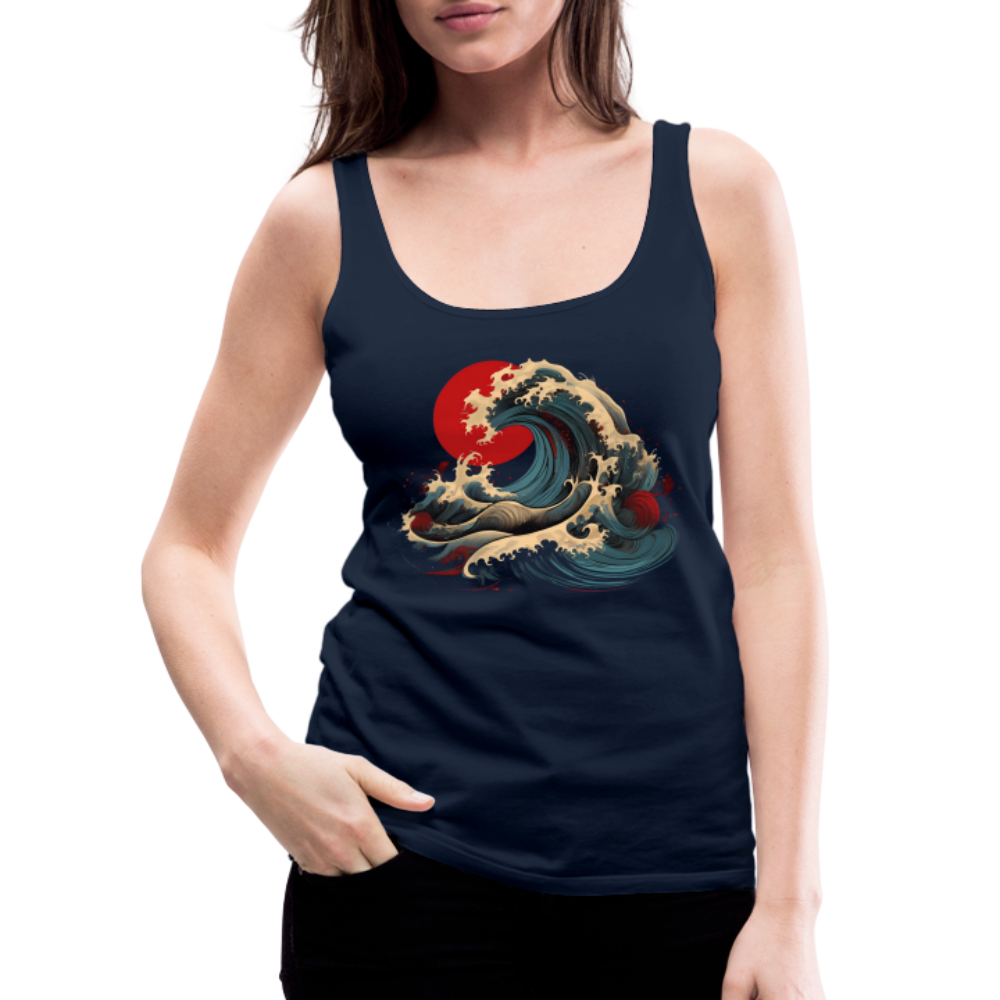 Tanktop Ladies Japan "Wave" - Navy