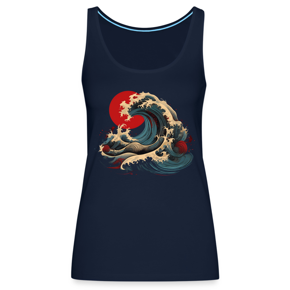 Tanktop Ladies Japan "Wave" - Navy