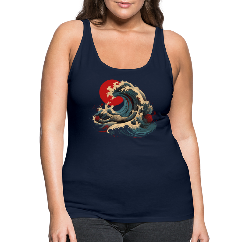 Tanktop Ladies Japan "Wave" - Navy