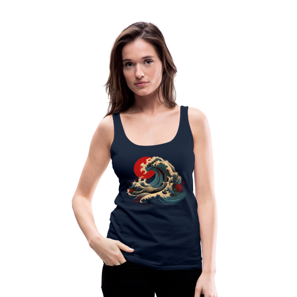 Tanktop Ladies Japan "Wave" - Navy