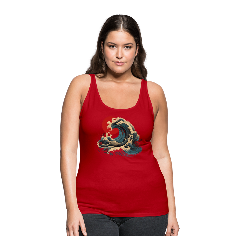 Tanktop Ladies Japan "Wave" - Rot
