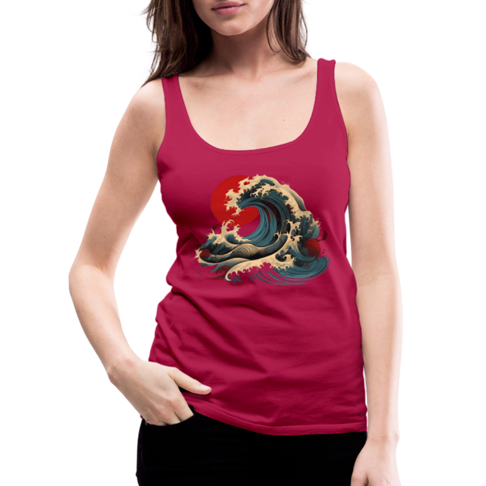 Tanktop Ladies Japan "Wave" - dunkles Pink