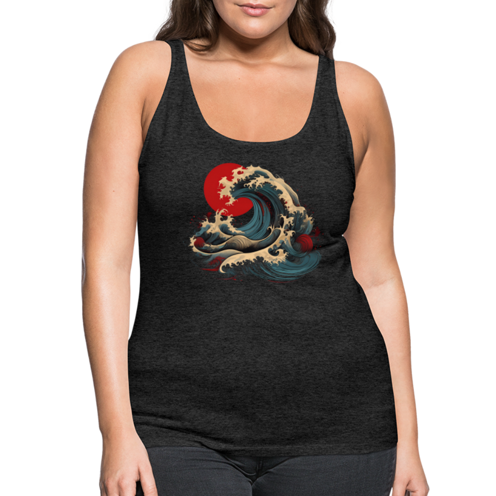 Tanktop Ladies Japan "Wave" - Anthrazit