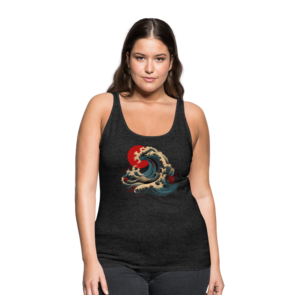 Tanktop Ladies Japan "Wave" - Anthrazit