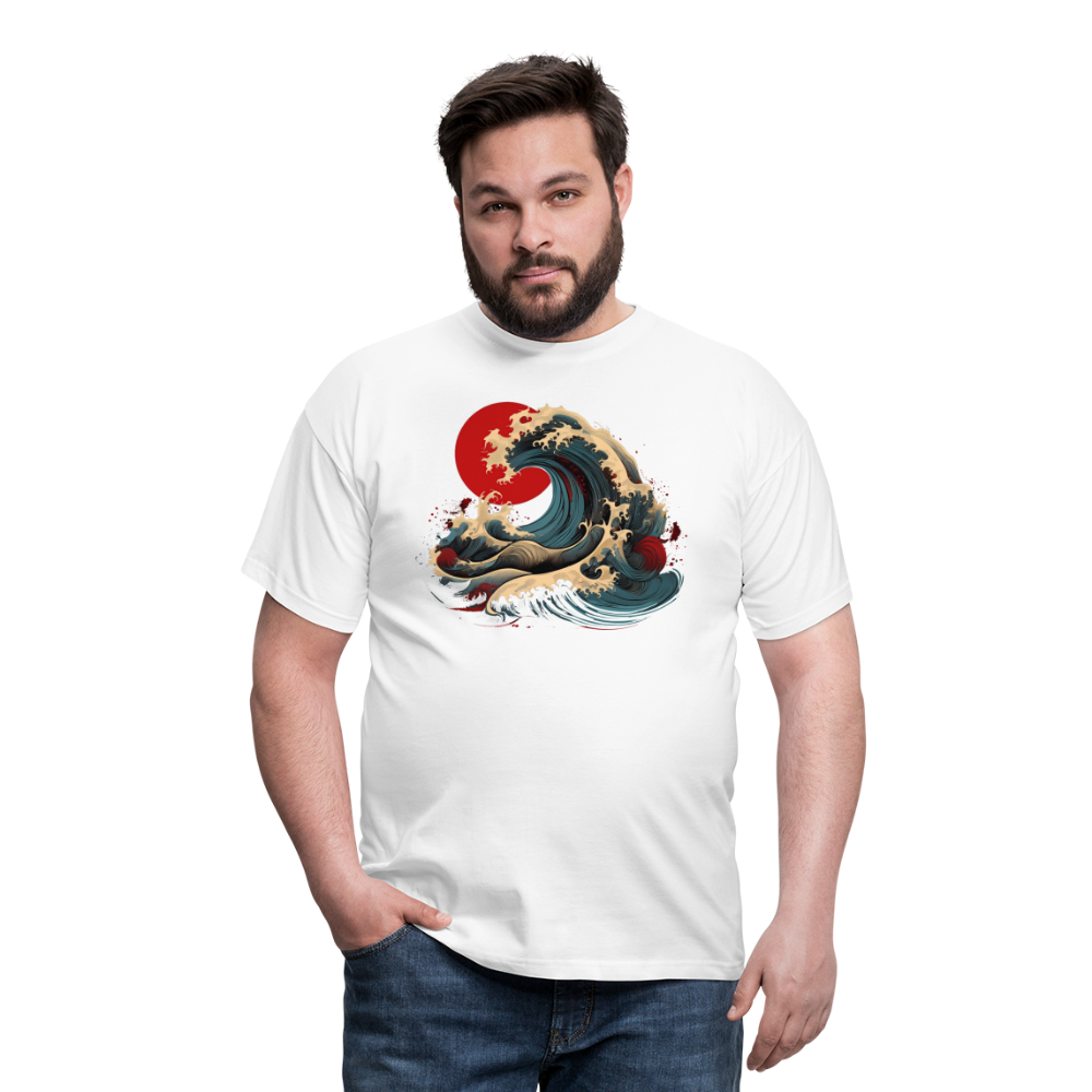 T-Shirt Japan "Wave" - Weiß