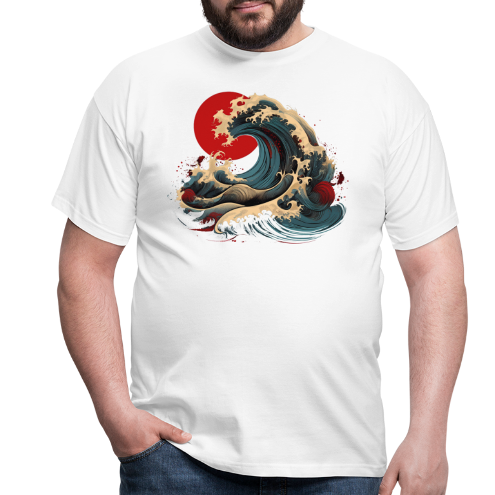 T-Shirt Japan "Wave" - Weiß