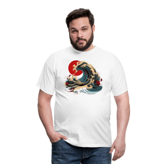 T-Shirt Japan "Wave" - Weiß