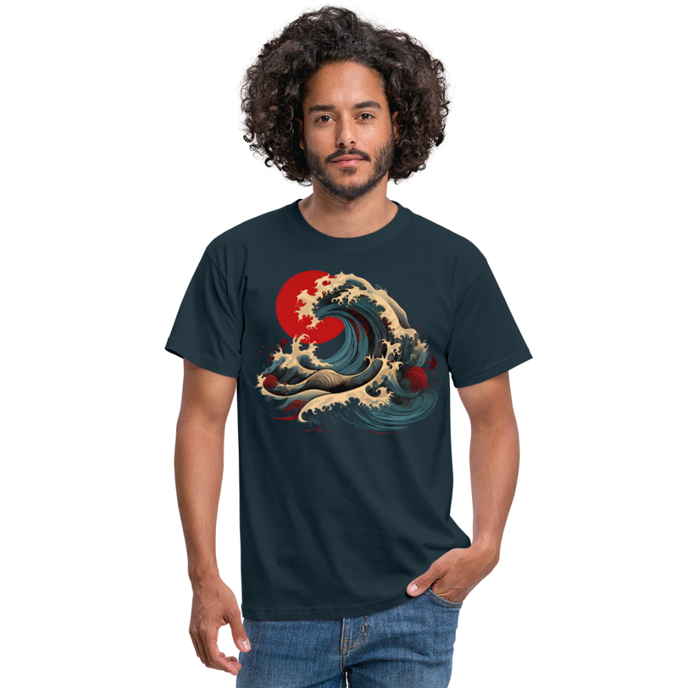 T-Shirt Japan "Wave" - Navy