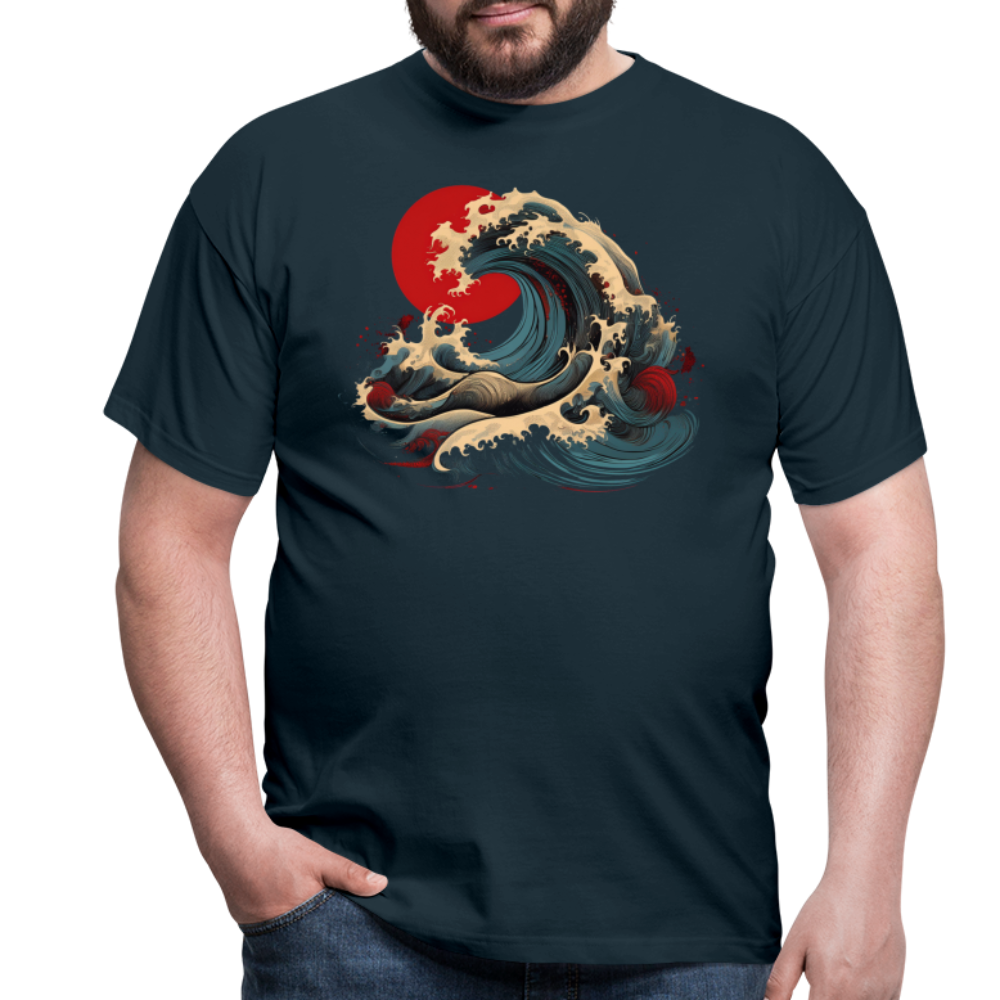 T-Shirt Japan "Wave" - Navy