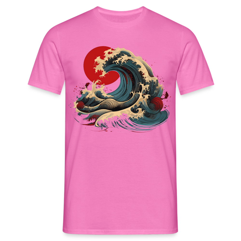 T-Shirt Japan "Wave" - Pink