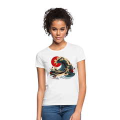 T-Shirt Ladies Japan "Wave" - Weiß