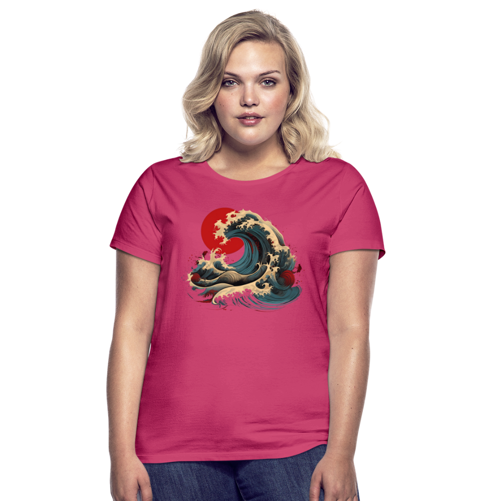 T-Shirt Ladies Japan "Wave" - Azalea