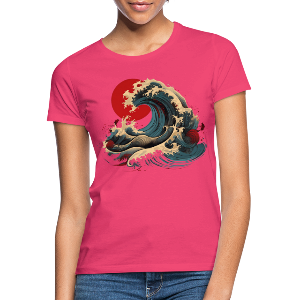 T-Shirt Ladies Japan "Wave" - Azalea