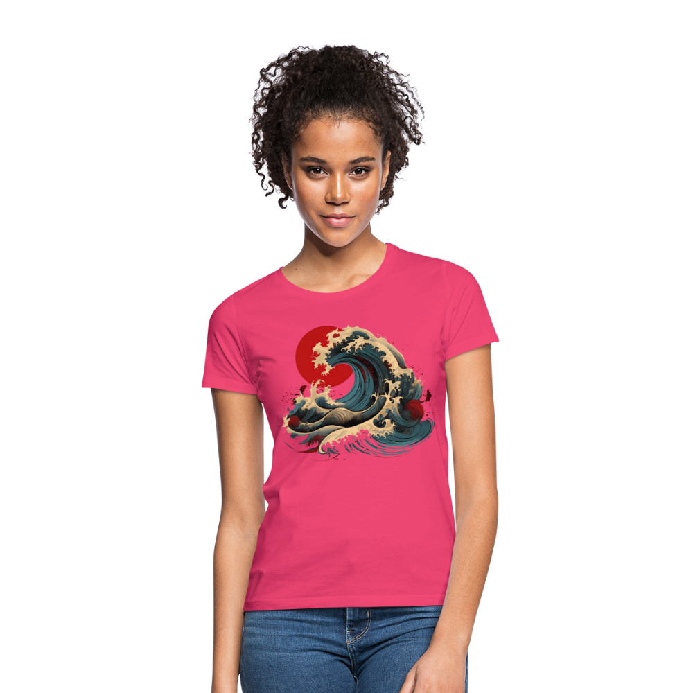 T-Shirt Ladies Japan "Wave" - Azalea