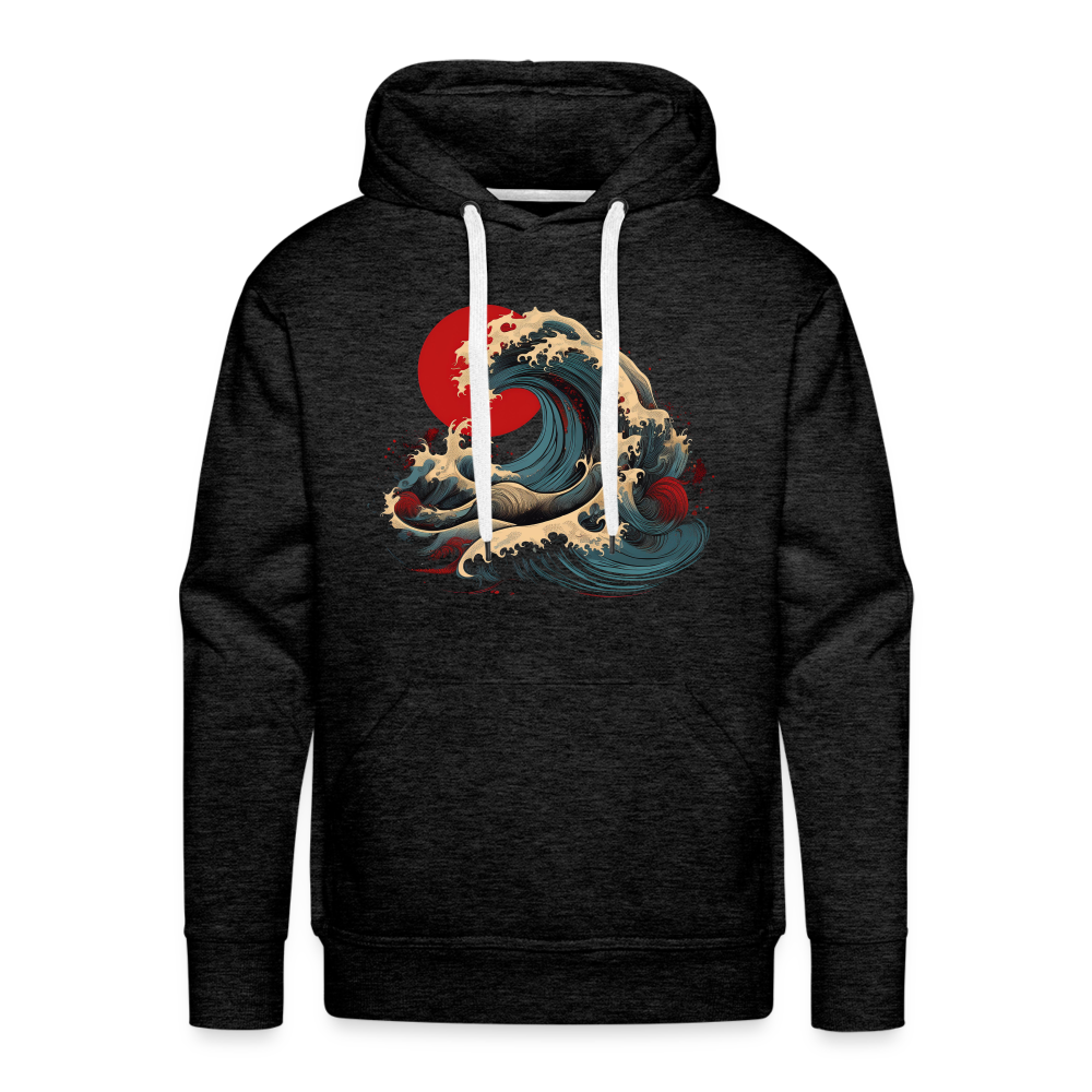 Hoodie Japan "Wave" - Anthrazit