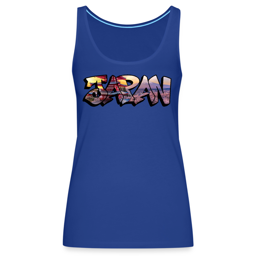 Tanktop Ladies Japan Graffiti "Panorama" - Königsblau