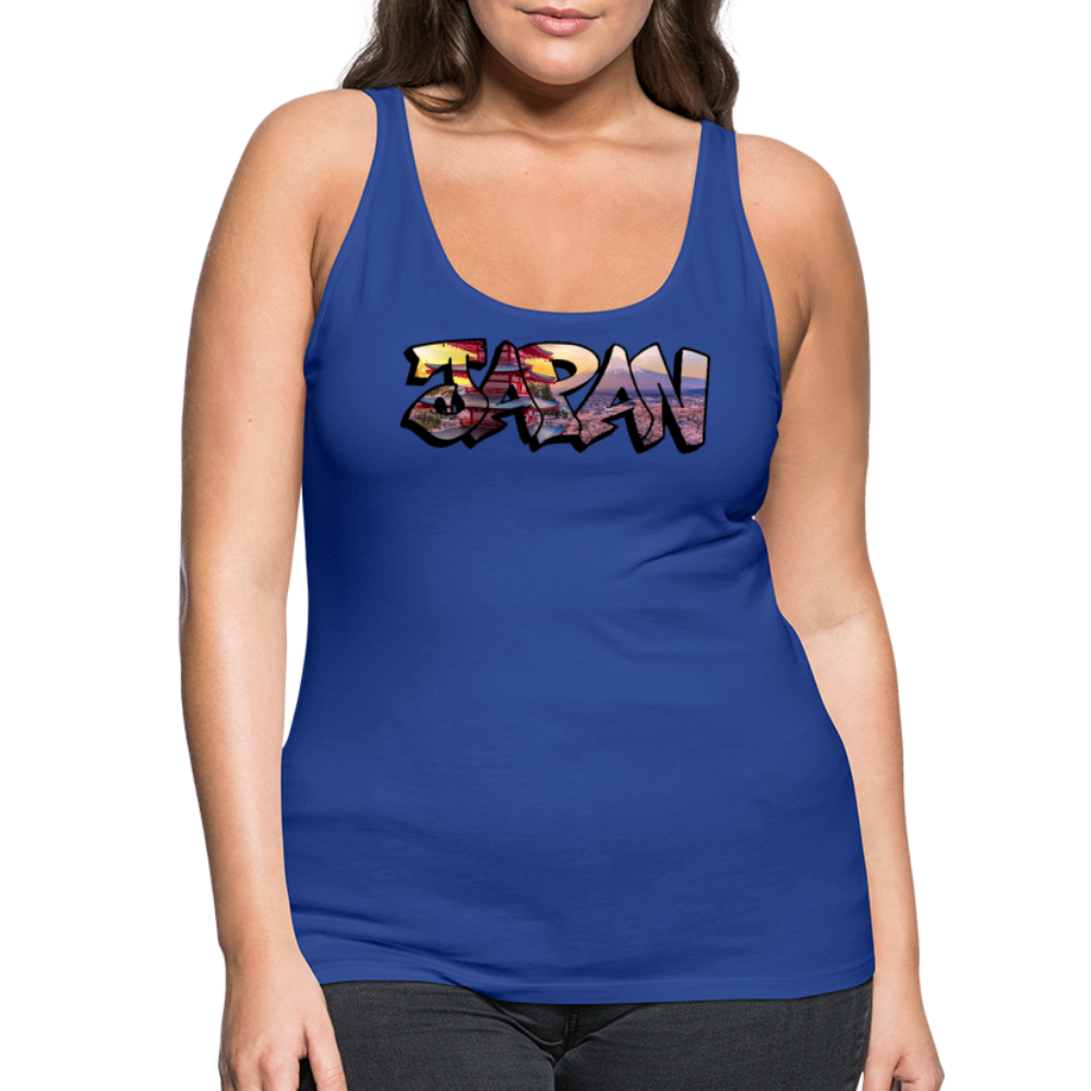 Tanktop Ladies Japan Graffiti "Panorama" - Königsblau