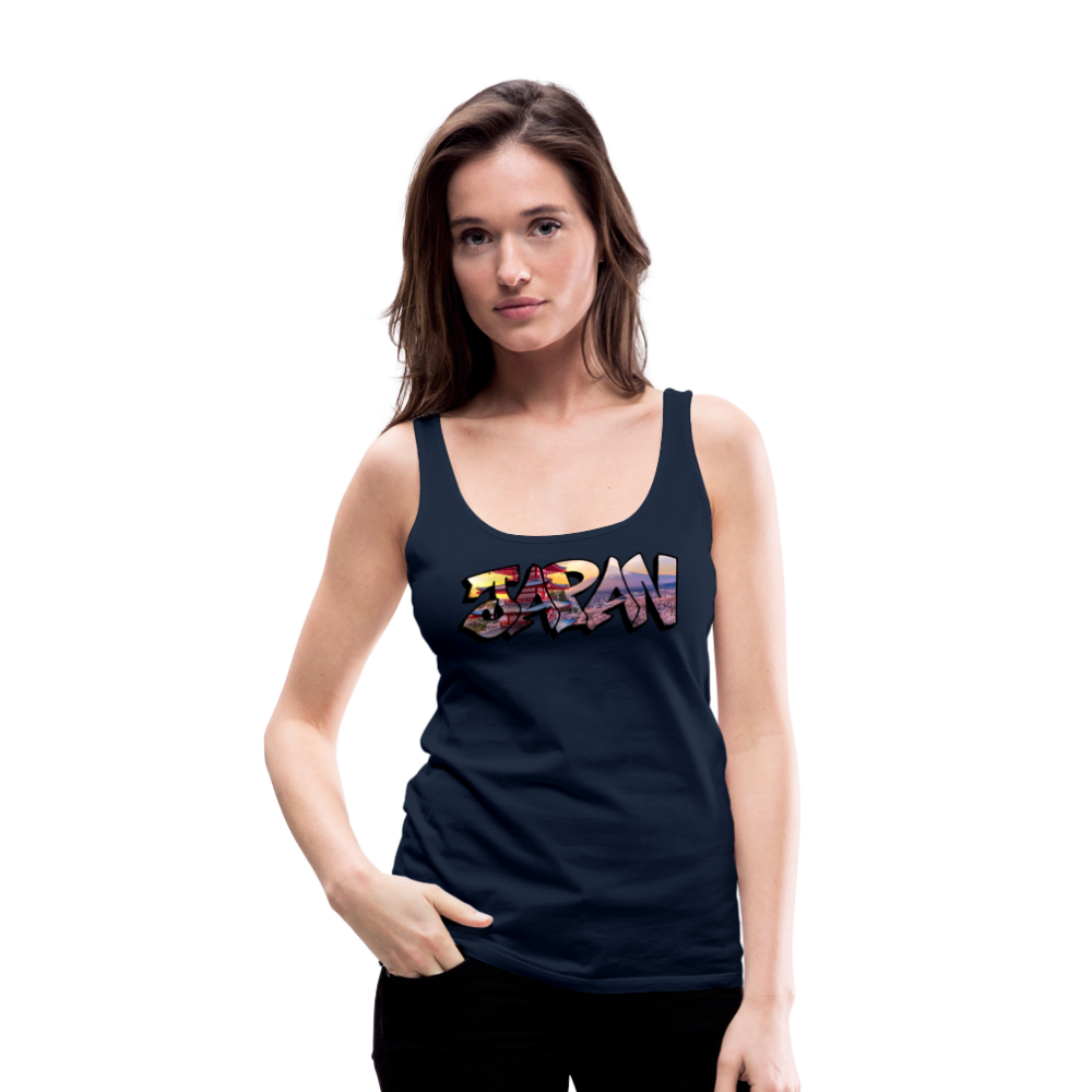 Tanktop Ladies Japan Graffiti "Panorama" - Navy