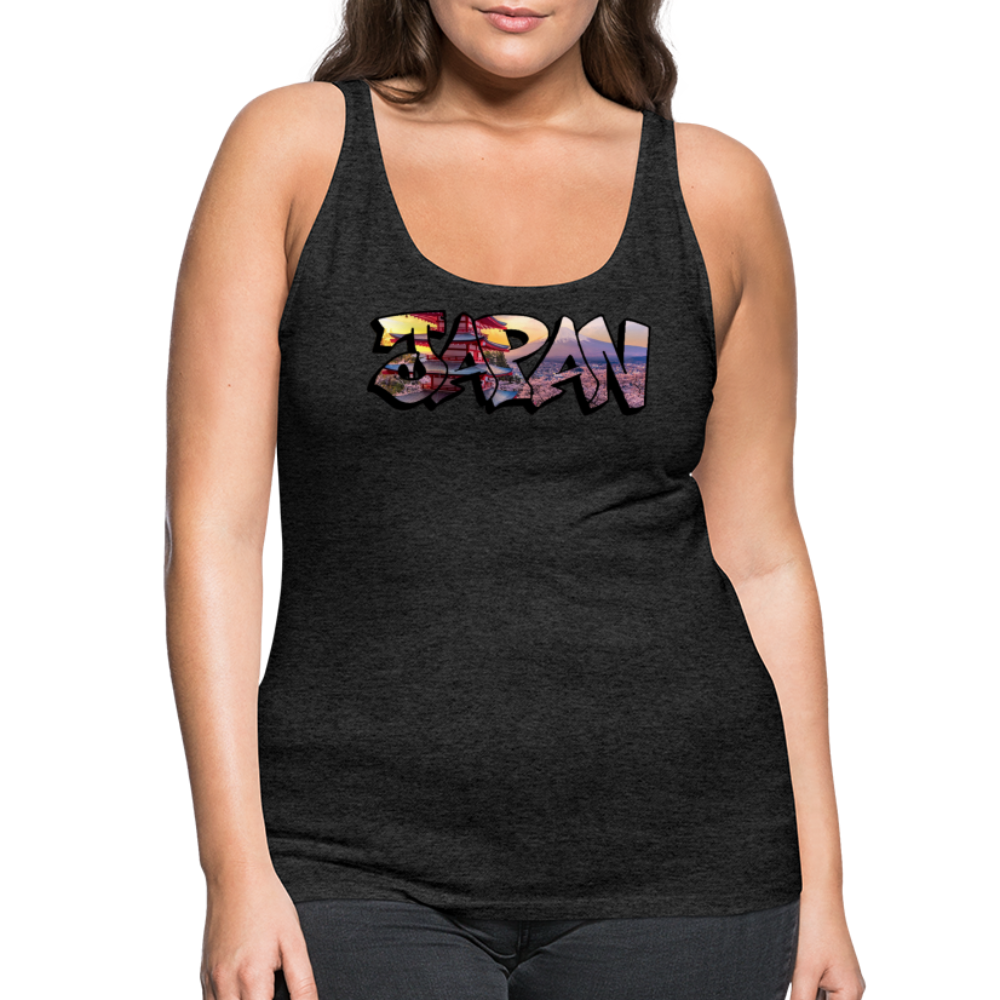 Tanktop Ladies Japan Graffiti "Panorama" - Anthrazit