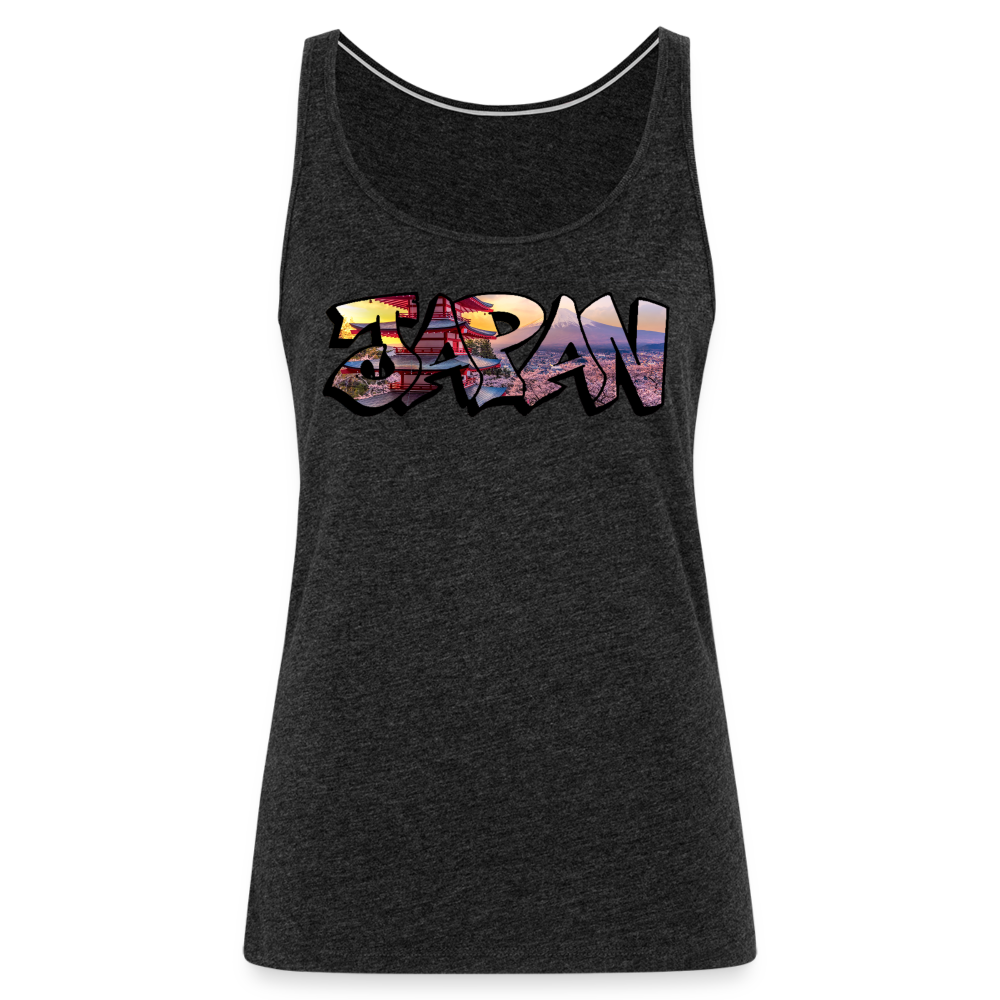 Tanktop Ladies Japan Graffiti "Panorama" - Anthrazit