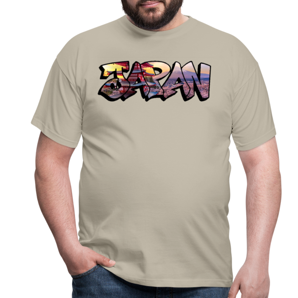 T-Shirt Japan Graffiti "Panorama" - Sandbeige
