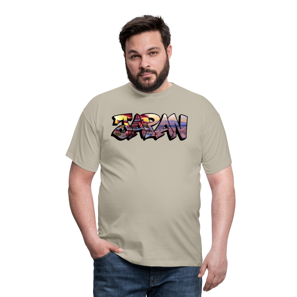 T-Shirt Japan Graffiti "Panorama" - Sandbeige