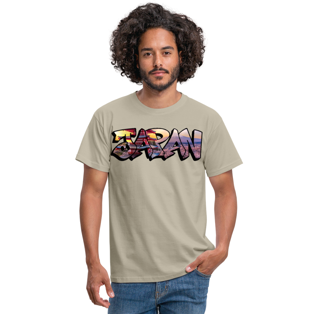 T-Shirt Japan Graffiti "Panorama" - Sandbeige