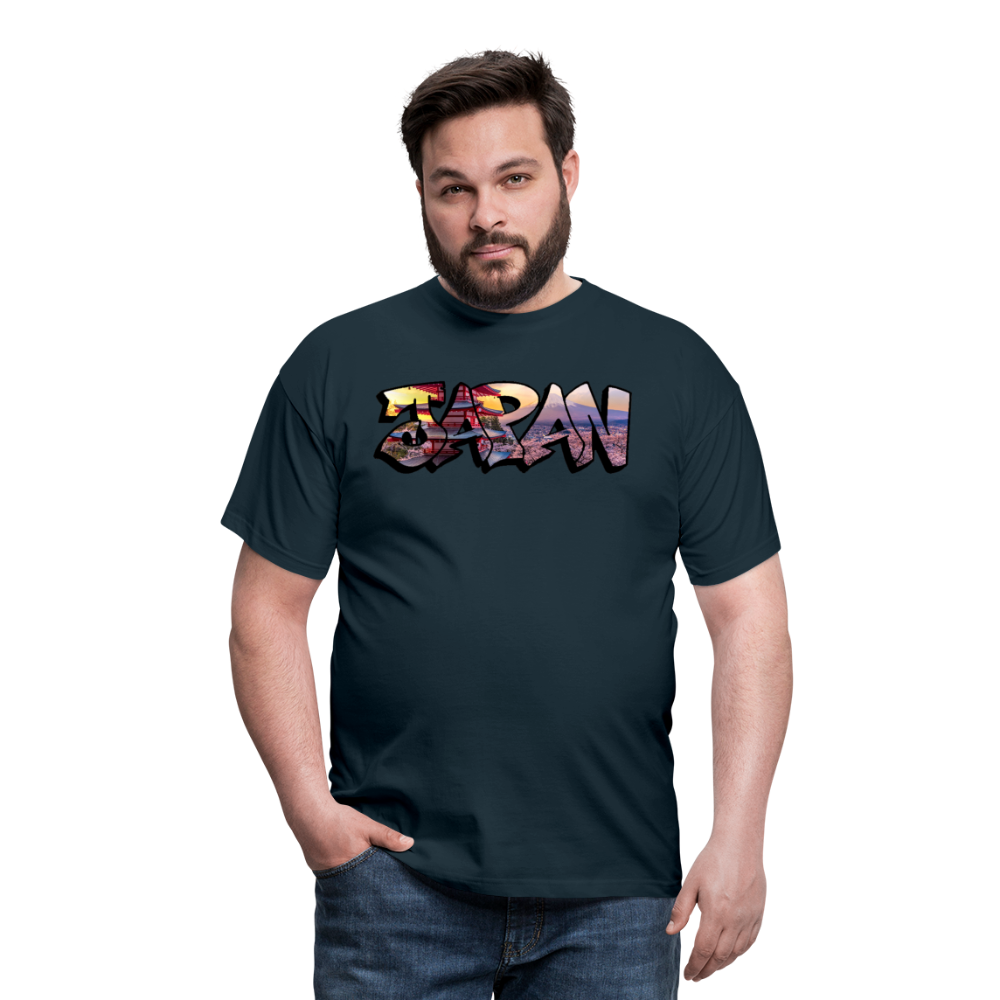 T-Shirt Japan Graffiti "Panorama" - Navy