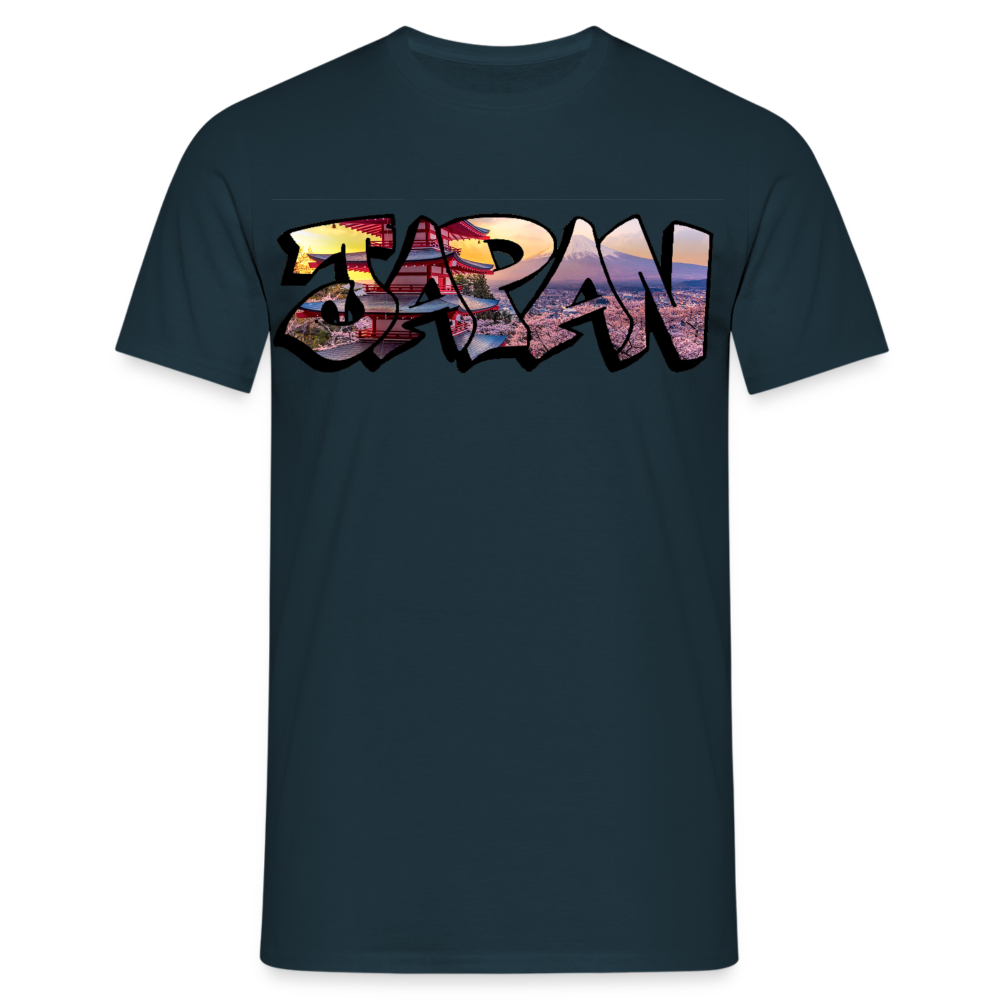 T-Shirt Japan Graffiti "Panorama" - Navy