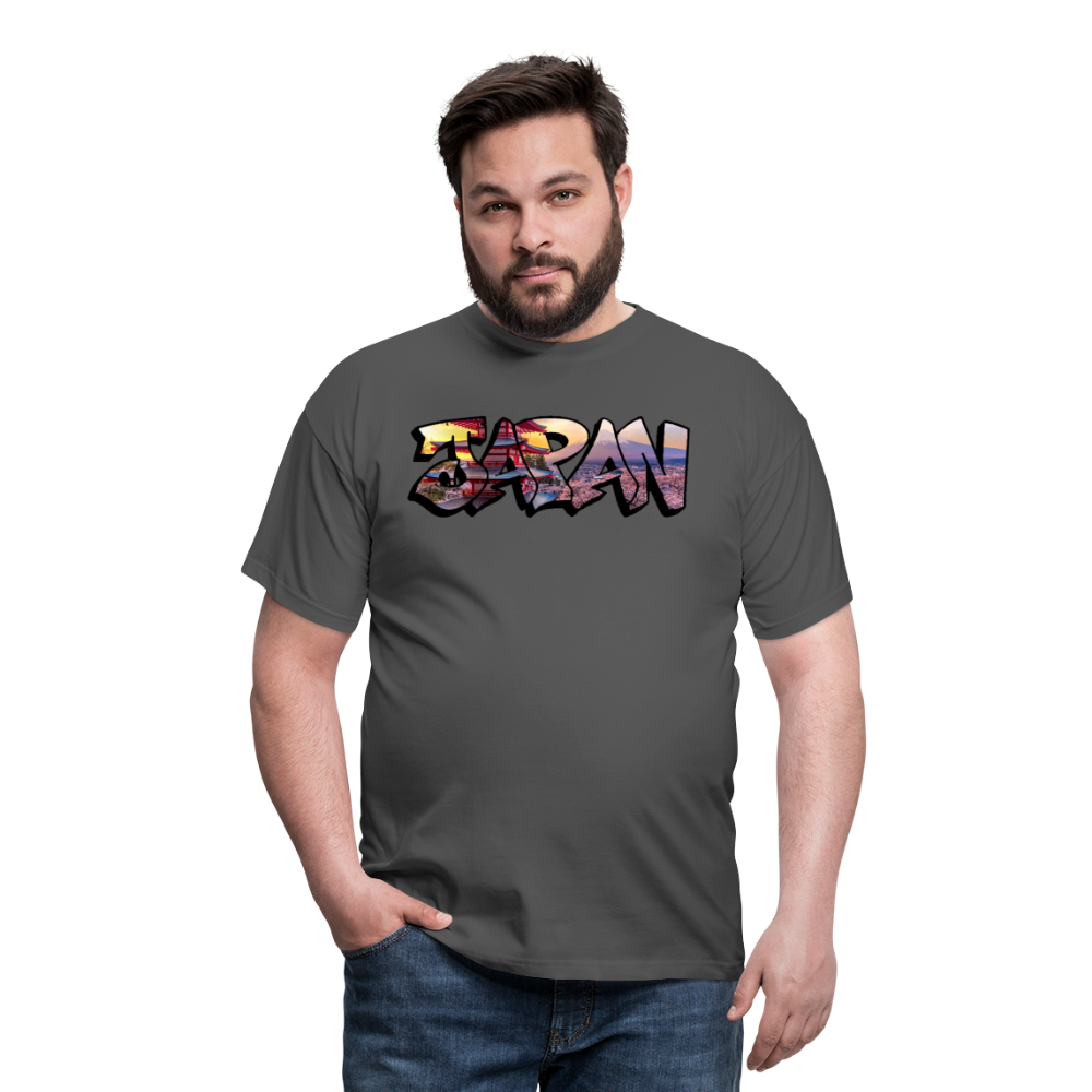 T-Shirt Japan Graffiti "Panorama" - Anthrazit