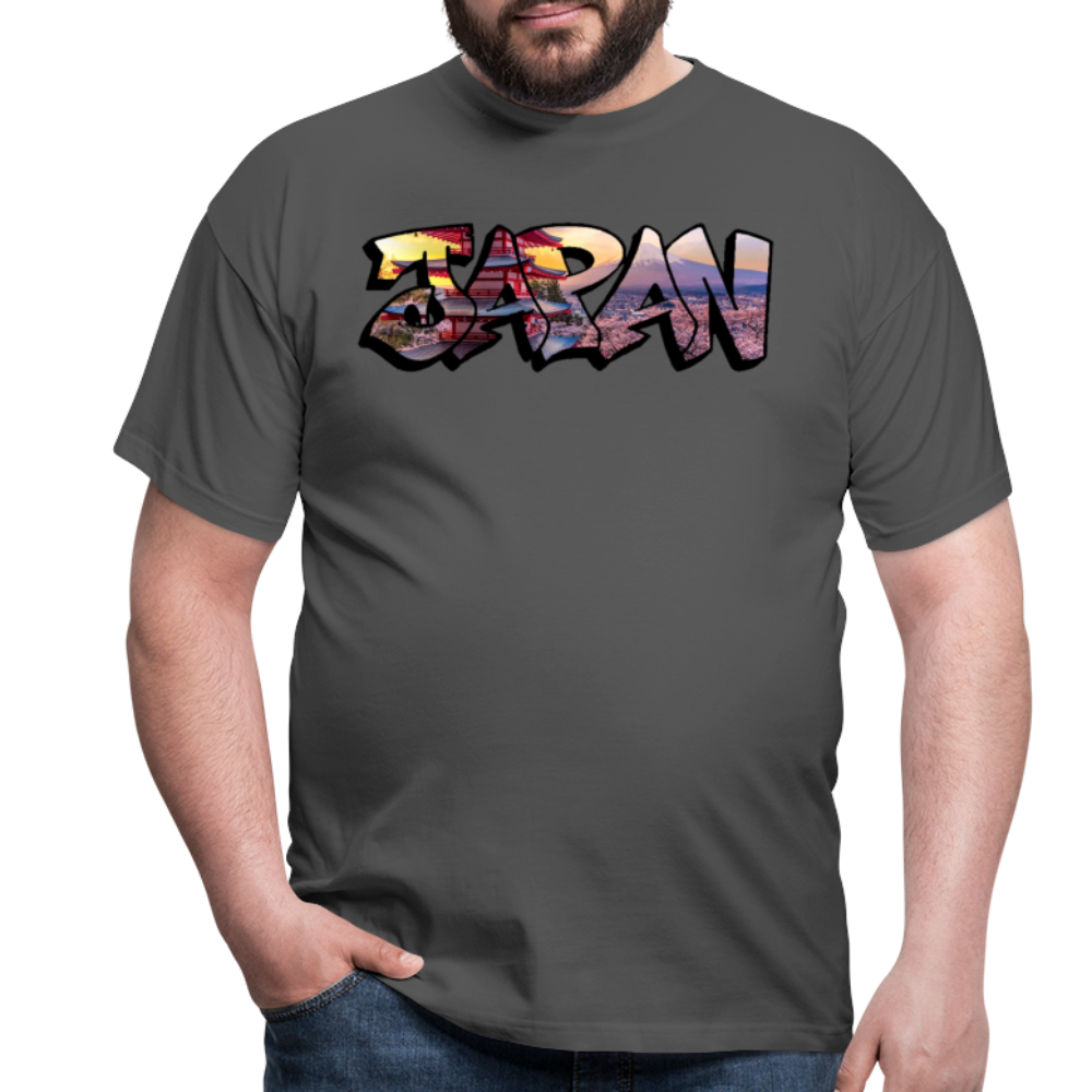 T-Shirt Japan Graffiti "Panorama" - Anthrazit