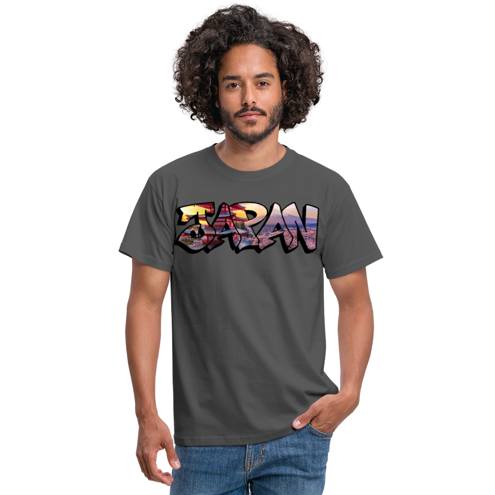 T-Shirt Japan Graffiti "Panorama" - Anthrazit