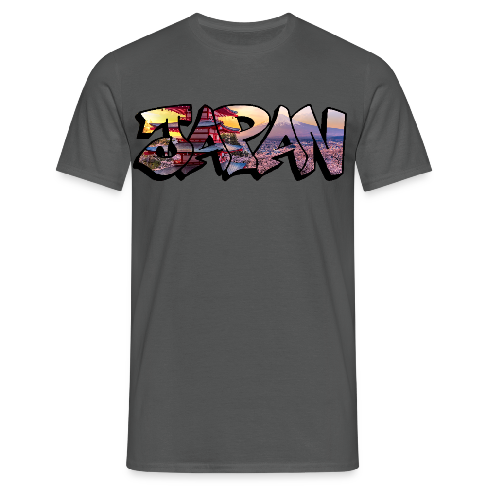 T-Shirt Japan Graffiti "Panorama" - Anthrazit
