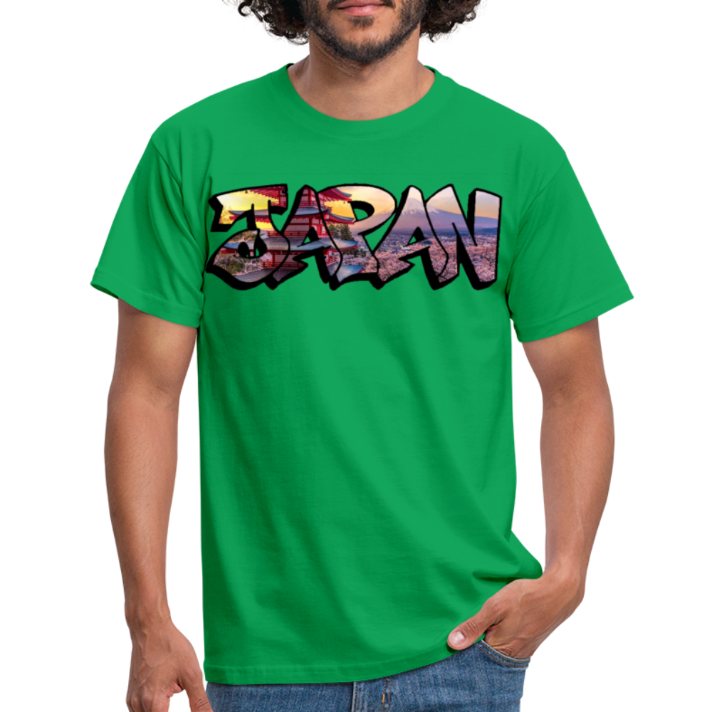 T-Shirt Japan Graffiti "Panorama" - Kelly Green