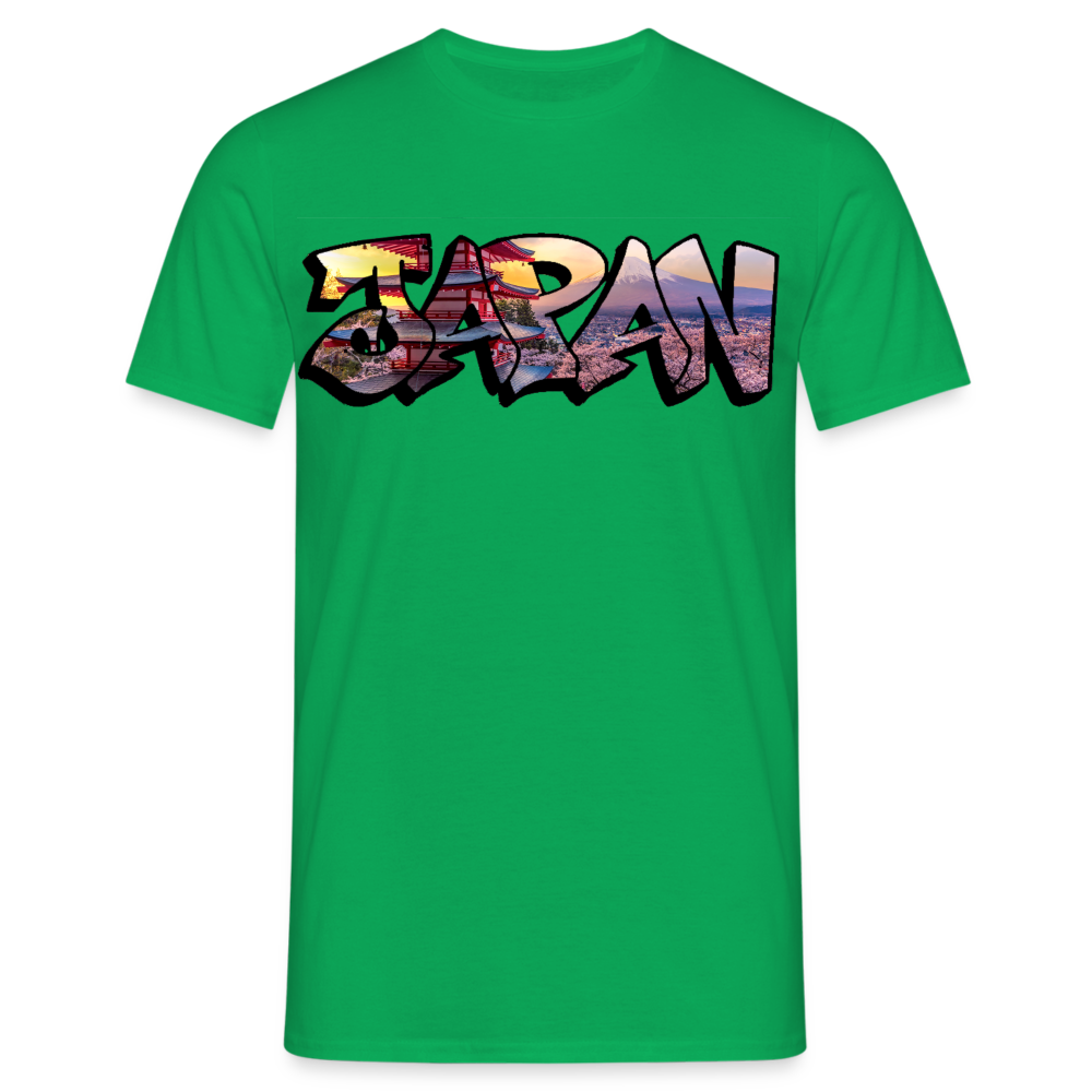 T-Shirt Japan Graffiti "Panorama" - Kelly Green