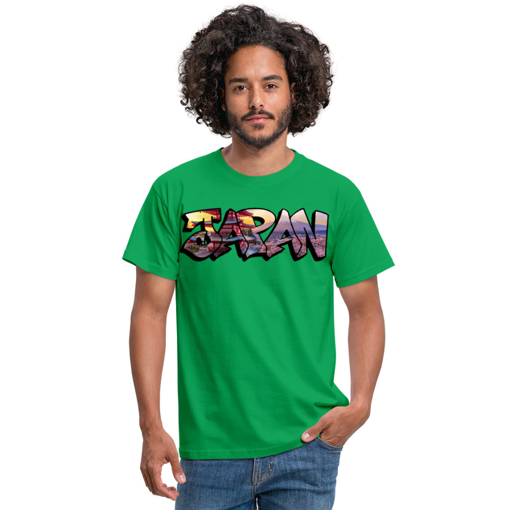 T-Shirt Japan Graffiti "Panorama" - Kelly Green