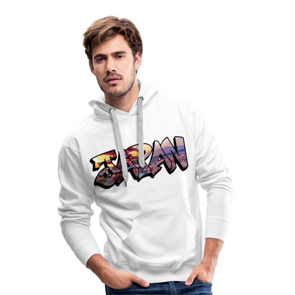 Hoodie Japan Graffiti "Panorama" - Weiß