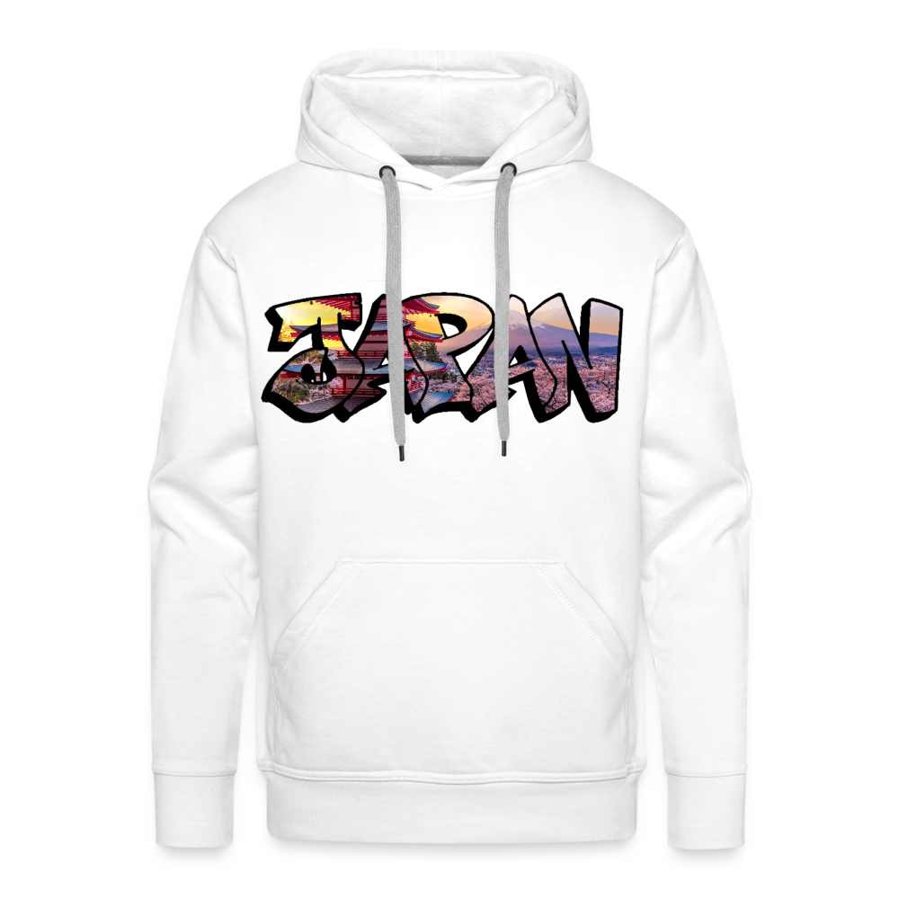 Hoodie Japan Graffiti "Panorama" - Weiß