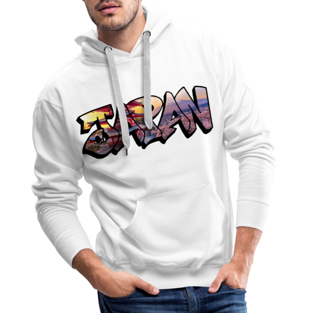 Hoodie Japan Graffiti "Panorama" - Weiß