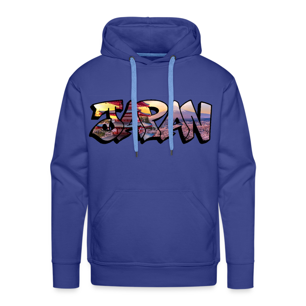 Hoodie Japan Graffiti "Panorama" - Königsblau