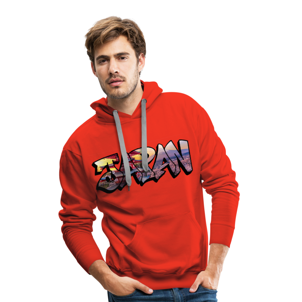 Hoodie Japan Graffiti "Panorama" - Rot