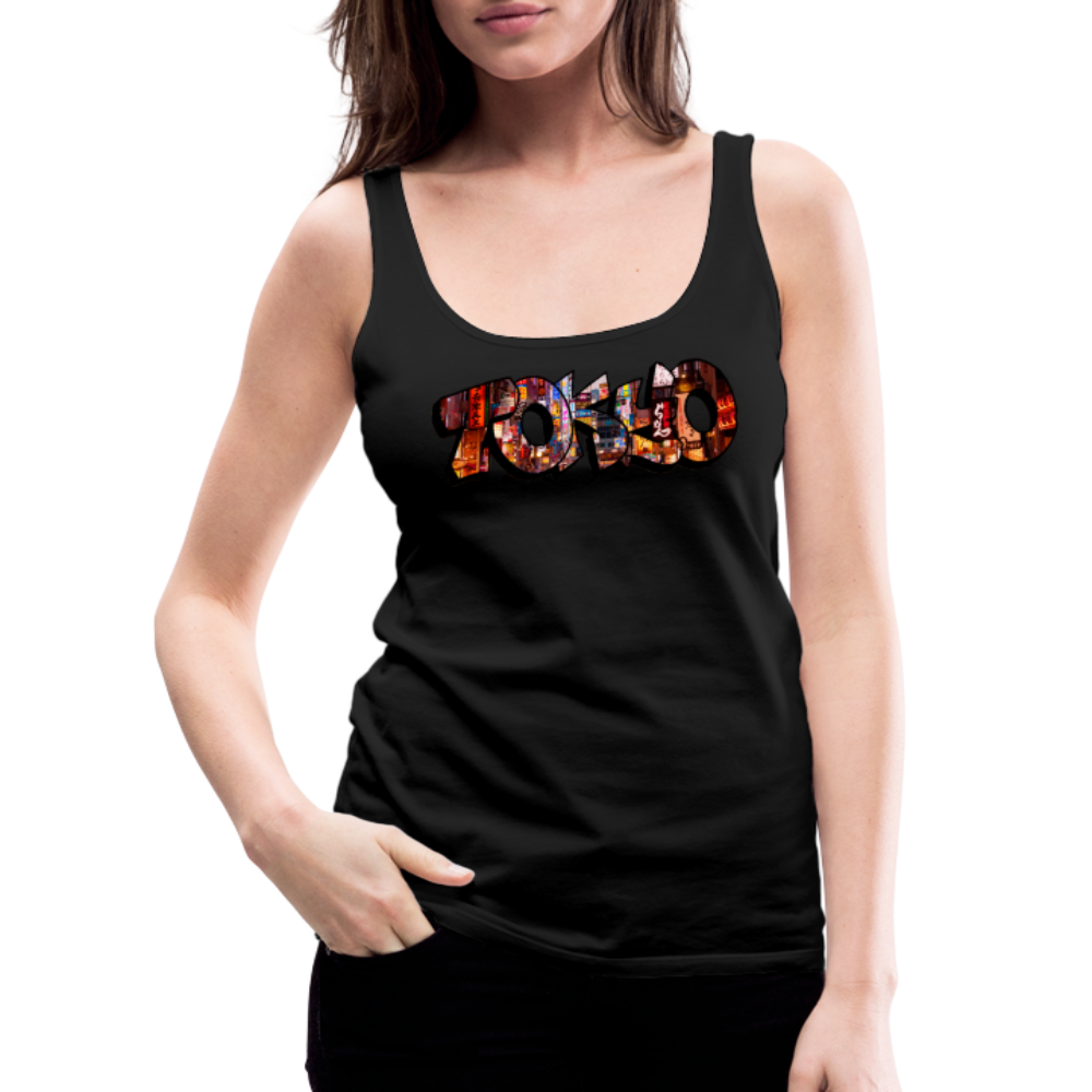 Tanktop Ladies Japan Graffiti "Tokyo" - Schwarz