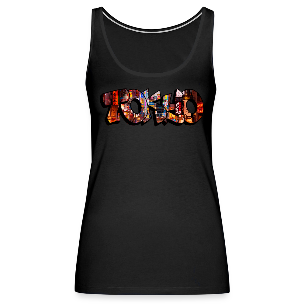 Tanktop Ladies Japan Graffiti "Tokyo" - Schwarz